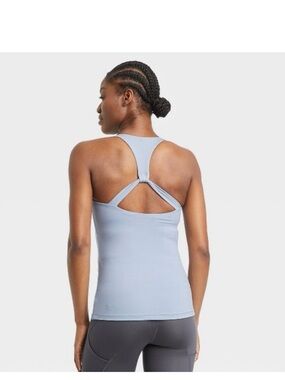 all in motion Light Blue Racerback Tank Top